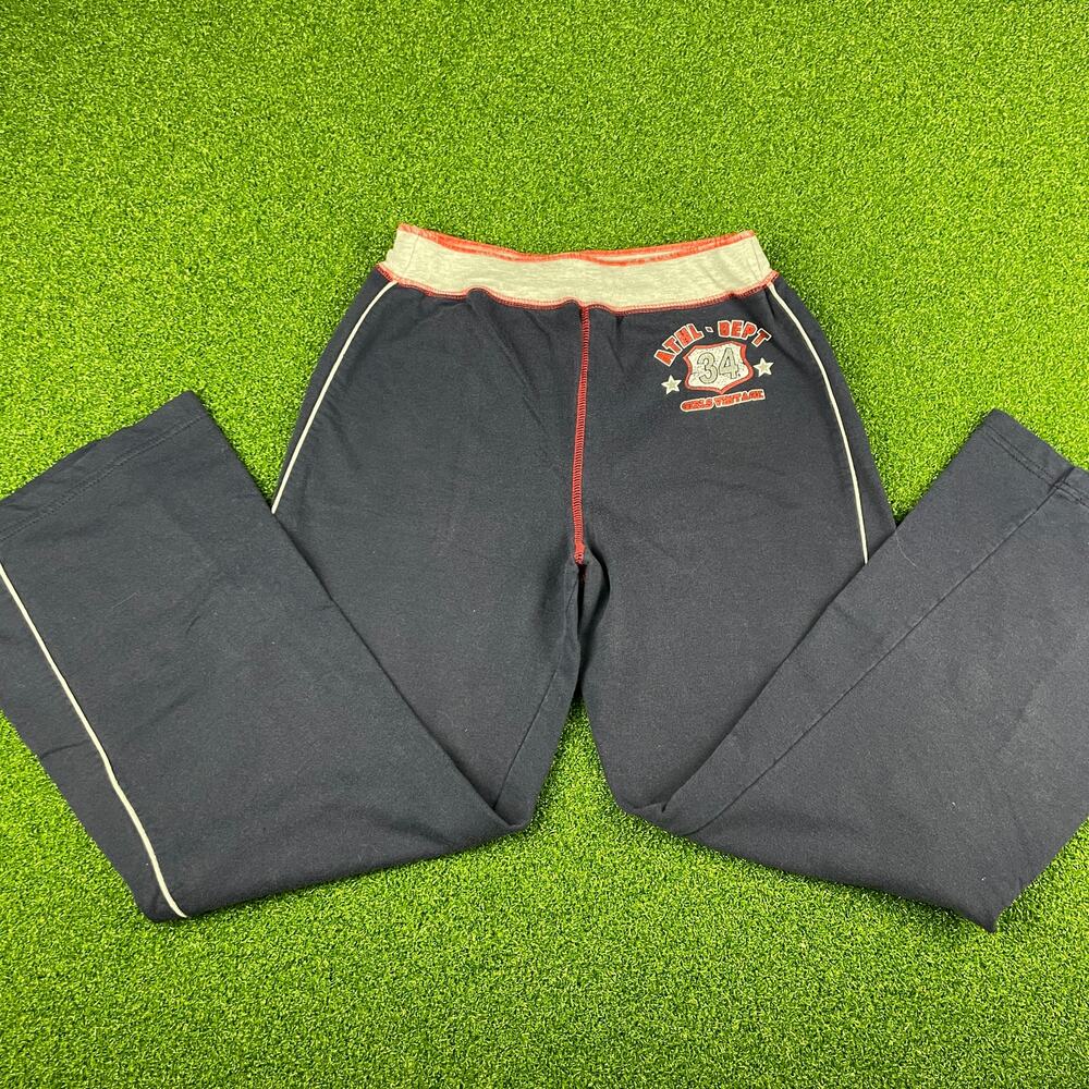 Vintage Full Speed Girls Athletic Dept 34 Navy Pull On Terry Sweatpants Sz L